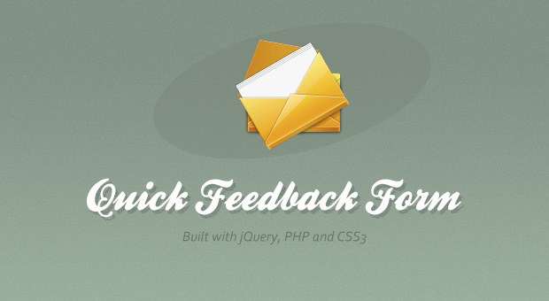 快速反馈表W/ PHP和jQuery的