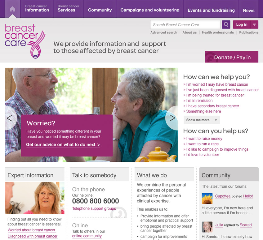 Breast Cancer Care Screenshot 1