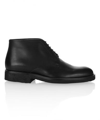 Dior 迪奥 Dior Homme黑色小牛皮男士系带低筒靴