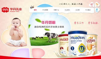 华丹乳业网站设计