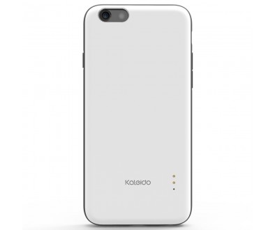 Kaleido/卡乐多 双子座 双卡双待手机壳 背夹式充电 for iPhone 6S Plus/6 Plus-白色